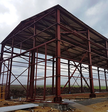 Çatalca Çelik Kontrüksiyon Yapı Hangar Uygulaması