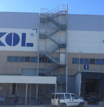 Şekerpınar Yangın Çıkış Merdiveni